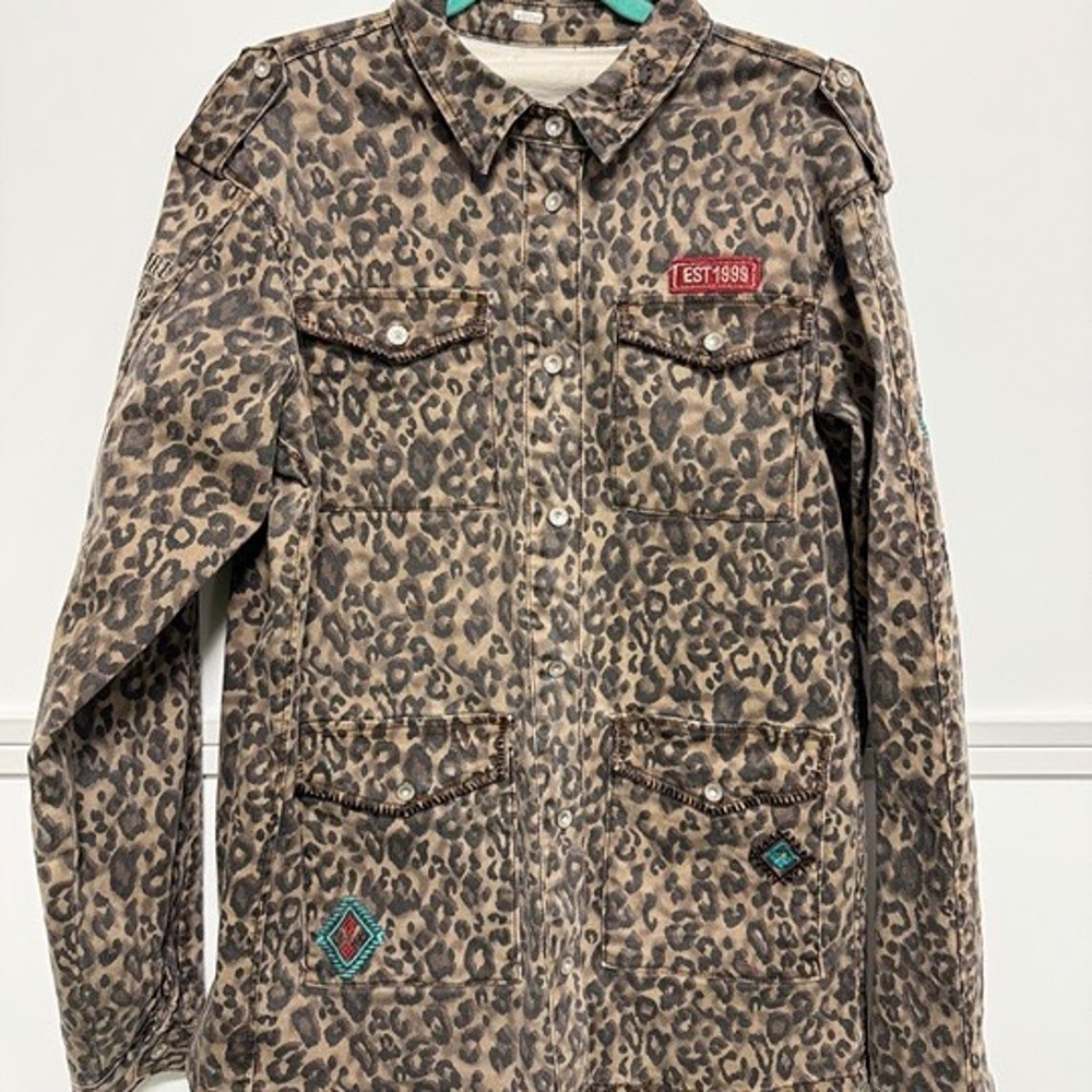 Cheetah Western Military Jacket: Wild Style, Rugged Edge